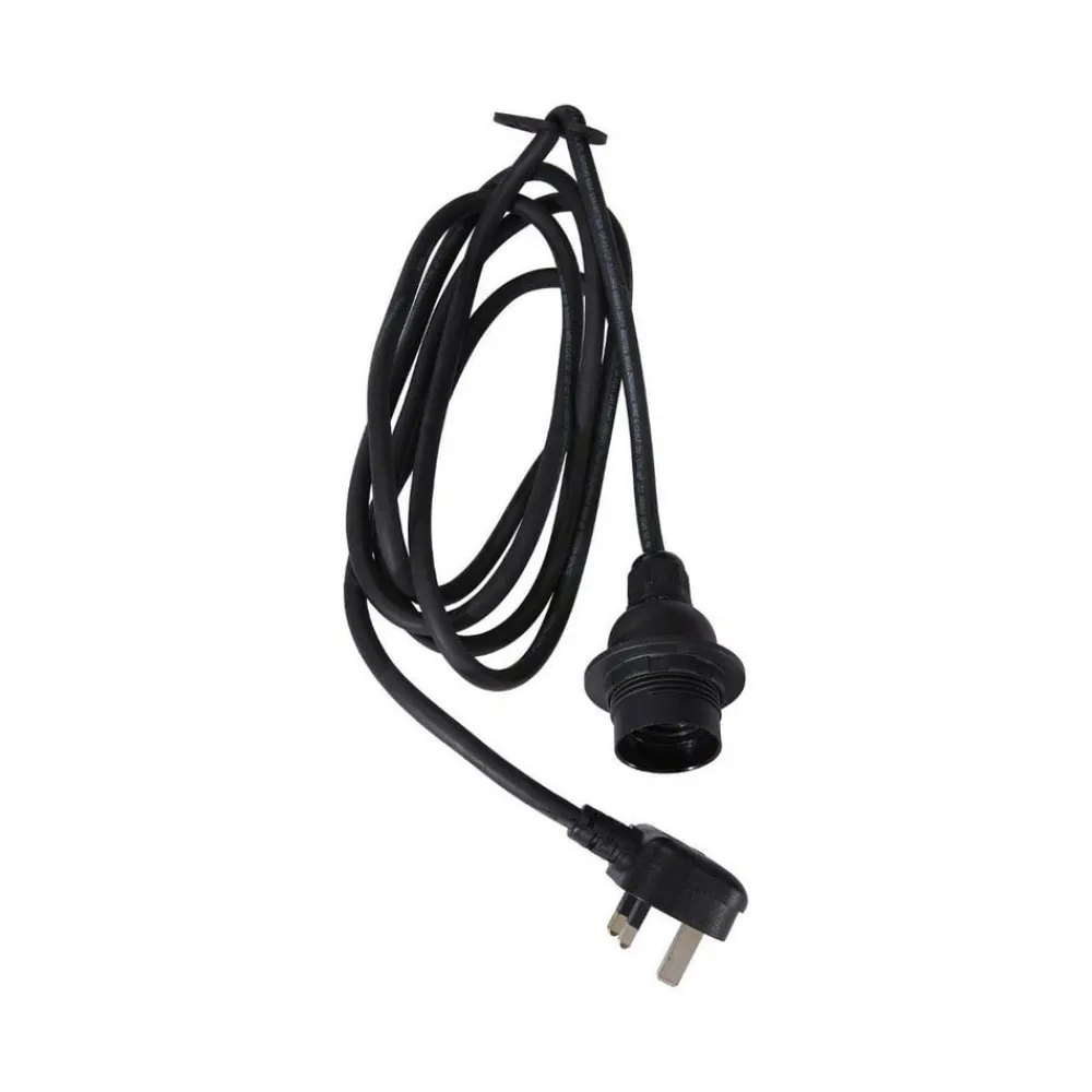 PR Home Saigon udendørs hængelampe sort Ø28cm kabel 2,5m