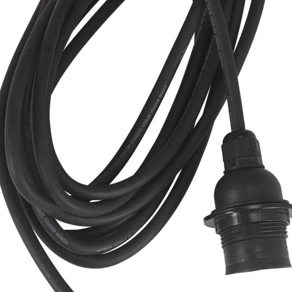 PR Home udendørs hængelampe Cebu, Ø 17 cm, Lampakanay, stik