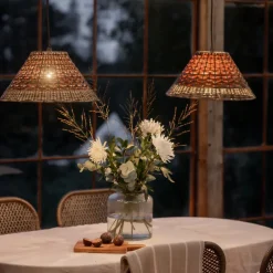 udendørs hængelampe LISEN, brun, stik, Ø 45 cm^PR Home Outlet