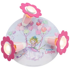 Børn Elobra Loftlamper>Prinsesse Lillifee loftlampe, rondel, 3 lyskilder