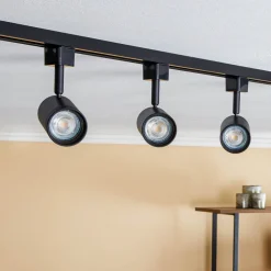 PRIOS Gang|Pendellamper>1 lyskilde skinnesystem Jorell, sort, 3 lyskilder, GU10