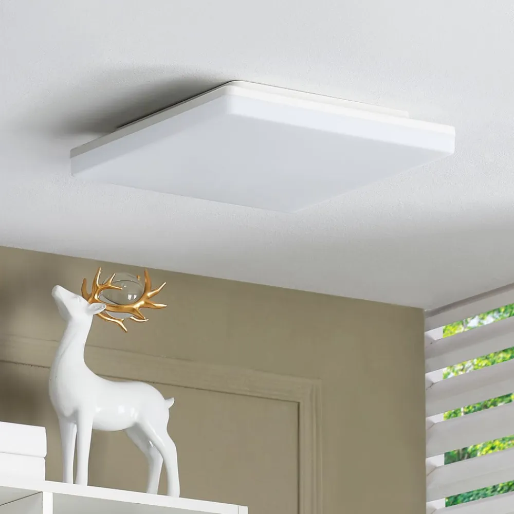 PRIOS Arbejdsrum/Kontor|Loftlamper>Artin LED-loftlampe, kantet, 28 cm