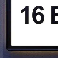 Darui udendørs LED-væglampe med husnummersæt^PRIOS