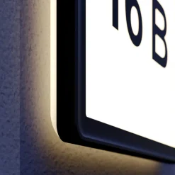 Darui udendørs LED-væglampe med husnummersæt^PRIOS