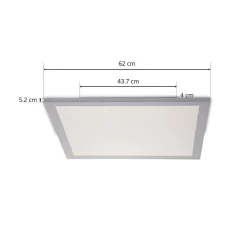 Dinvoris LED-panel, CCT, 62 cm x 62 cm^PRIOS Best