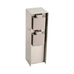 PRIOS Foranda energisøjle, 2 stikkontakter i stål