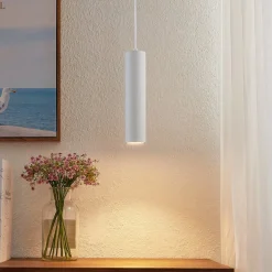 hængelampe Neliyah, Ø 6 cm, hvid, metal, GU10^PRIOS Online