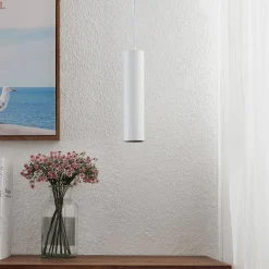 hængelampe Neliyah, Ø 6 cm, hvid, metal, GU10^PRIOS Online