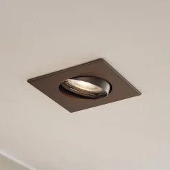 indbygningslampe Fibur, bronze mat, 9 cm, GU10^PRIOS Discount