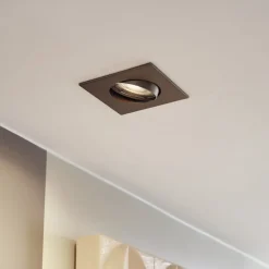 indbygningslampe Fibur, bronze mat, 9 cm, GU10^PRIOS Discount