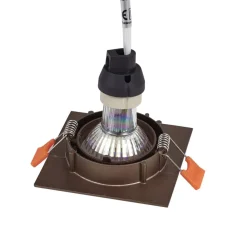 indbygningslampe Fibur, bronze mat, 9 cm, GU10^PRIOS Discount