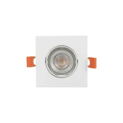 PRIOS indbygningslampe Fibur, hvid, 9 cm, GU10