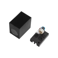 PRIOS Irfan udendørs væglampe, kantet, sort 10 cm