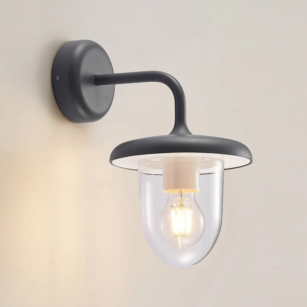 PRIOS Væglamper>Larkumi udendørs væglampe med E27-fatning