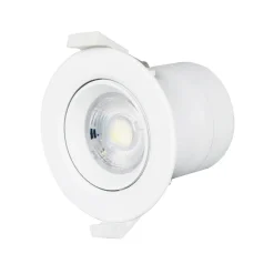 LED indbygningslampe Shima, hvid, 7W, 3000K, 3 enheder, dæmpbar^PRIOS