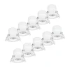 LED indbygningslampe Shima, hvid, 7W, 3000K, 10stk, dæmpbar^PRIOS Best