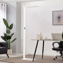 LED-gulvlampe til kontor Taronis, hvid, 195 cm, dæmpbar^PRIOS Sale