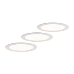 LED-indbygningslampe Cadance, hvid, 22 cm, sæt med 3, CCT^PRIOS Sale