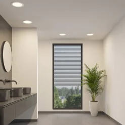 LED-indbygningslampe Cadance, sølv, 22 cm, sæt med 10, CCT^PRIOS Outlet