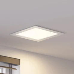 PRIOS Indbygningsspots>LED-indbygningslampe Helina, sølv, 22 cm, 24 W, dæmpbar