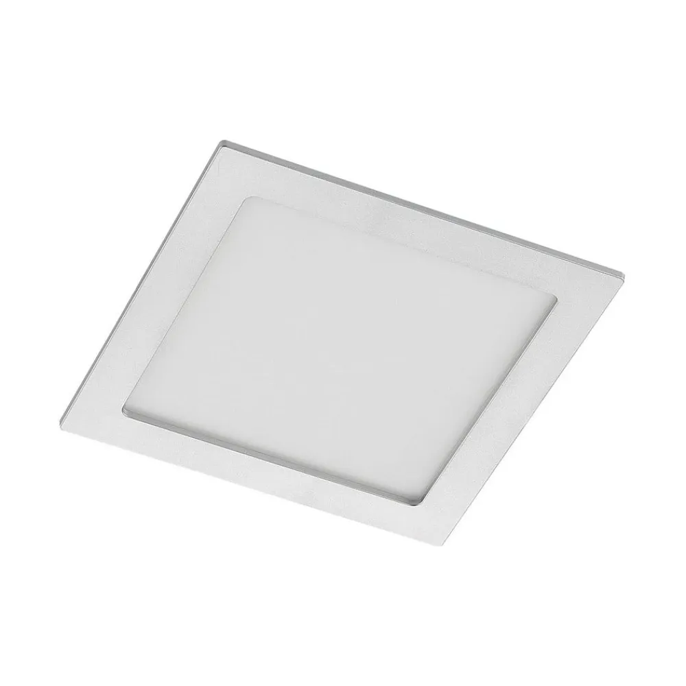 PRIOS Indbygningsspots>LED-indbygningslampe Helina, sølv, 22 cm, 24 W, dæmpbar