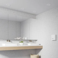 LED-indbygningslampe Cadance, hvid, 17 cm, CCT, IP44^PRIOS Discount