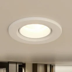 PRIOS LED-indbygningslampe Shima, hvid, 7 W, 3000K, dæmpbar