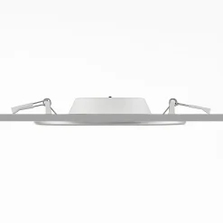PRIOS LED-indbygningslampe Cadance, sølv, 17 cm, sæt med 3, CCT