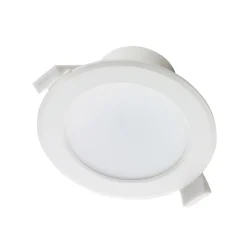 PRIOS LED-indbygningslampe Rida, sæt med 3, hvid, 10 cm, CCT, IP44