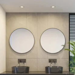 PRIOS Loftlamper|Loftlamper>LED-indbygningslampe Cadance, sølv, 12 cm, CCT, IP44