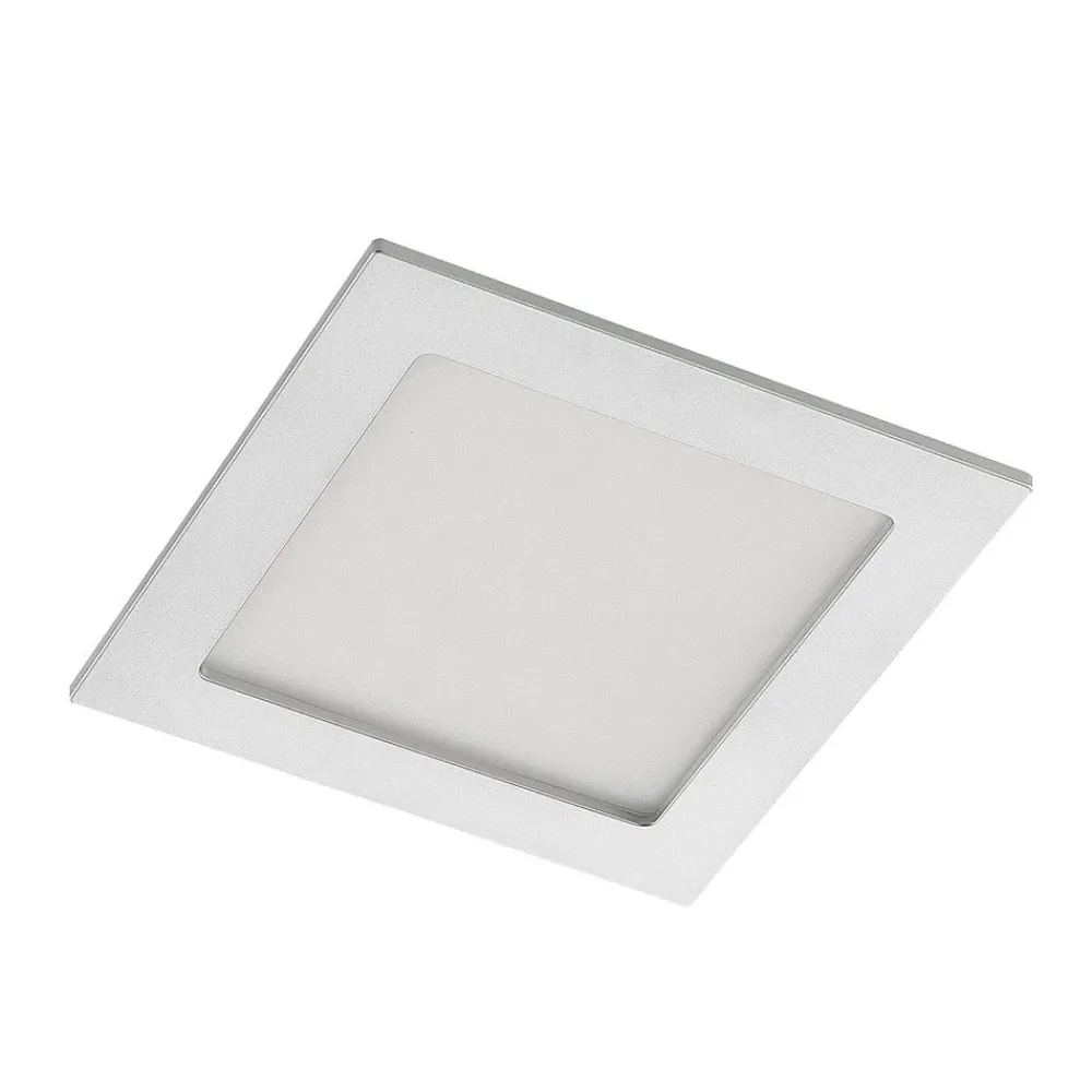 LED-indbygningslampe Helina, sølv, 16,5 cm, dæmpbar^PRIOS