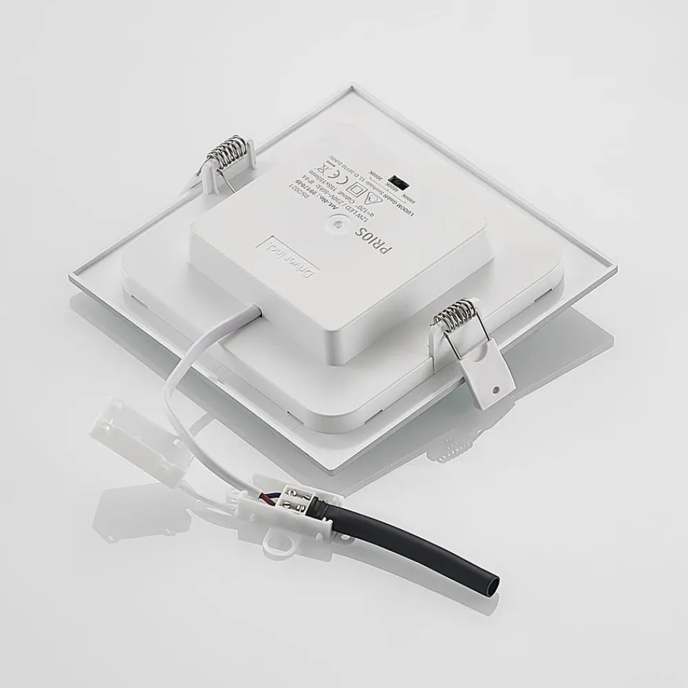 LED-indbygningslampe Helina, sølv, 16,5 cm, dæmpbar^PRIOS