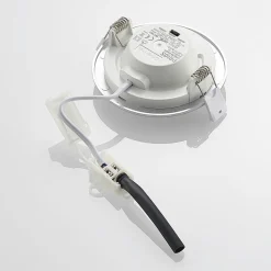 LED-indbygningslampe Cadance, sølv, 12 cm, sæt med 10, CCT^PRIOS