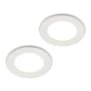PRIOS Loftlamper|Indbygningsspots>LED-indbygningslampe Cadance, hvid, 12 cm, sæt med 2, CCT