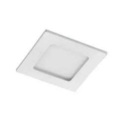 PRIOS LED-indbygningslampe Helina, sølv, 11,5 cm, dæmpbar