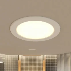 PRIOS Loftlamper|Loftlamper>LED-indbygningslampe Rida, 10stk, hvid, 23cm, 25W, CCT, IP44