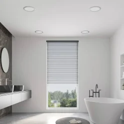 PRIOS LED-indbygningslampe Cadance, sølv, 24 cm, CCT, IP44