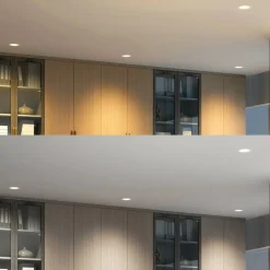 PRIOS LED-indbygningsspot Rida, hvid. Ø 15 cm, CCT, IP44