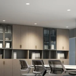 PRIOS LED-indbygningsspot Rida, hvid. Ø 15 cm, CCT, IP44