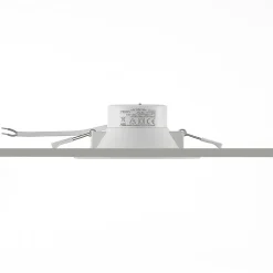 PRIOS LED-indbygningsspot Rida, hvid. Ø 15 cm, CCT, IP44