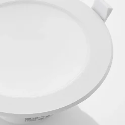 PRIOS LED-indbygningsspot Rida, hvid. Ø 15 cm, CCT, IP44