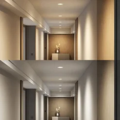 LED-indbygningsspot Rida, hvid. Ø 19 cm, CCT, IP44^PRIOS