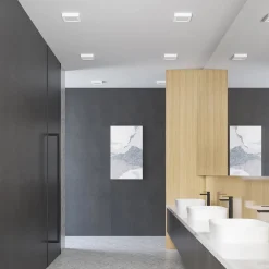 PRIOS LED-loftlampe Alette, hvid, 17,2 cm, dæmpbar