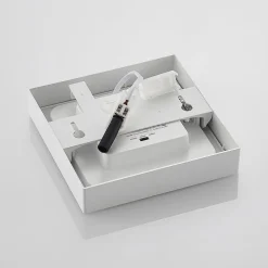 PRIOS LED-loftlampe Alette, hvid, 17,2 cm, dæmpbar