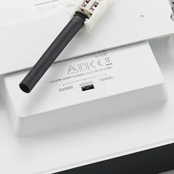 PRIOS LED-loftlampe Alette, sort, 24 W, CCT, dæmpbar