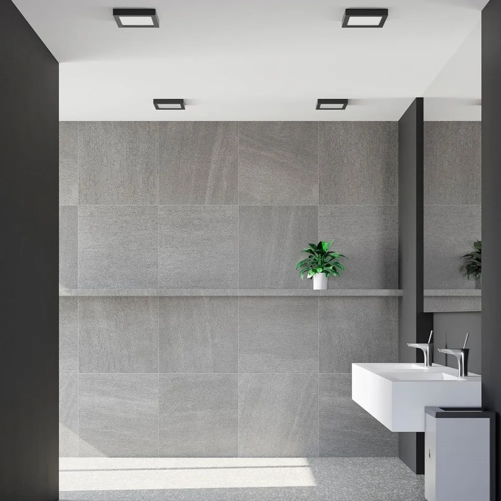 LED-loftlampe Alette, sort, 18 W, CCT, dæmpbar^PRIOS Discount