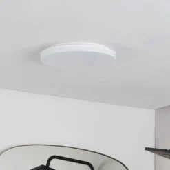 PRIOS Loftlamper>LED-loftlampe Artin, Ø 33 cm, hvid, CCT, IP65