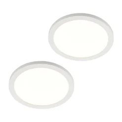 PRIOS Gang|Loftlamper>LED-loftlampe Aureka, sæt med 2, sensor, Ø 33 cm, hvid