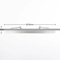 LED-loftlampe Aureka, bevægelsessensor, Ø 33 cm, hvid^PRIOS
