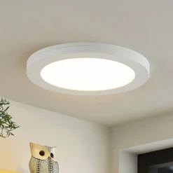 PRIOS Gang|Loftlamper>LED-loftlampe Aureka, sæt med 3, sensor, Ø 23 cm, hvid